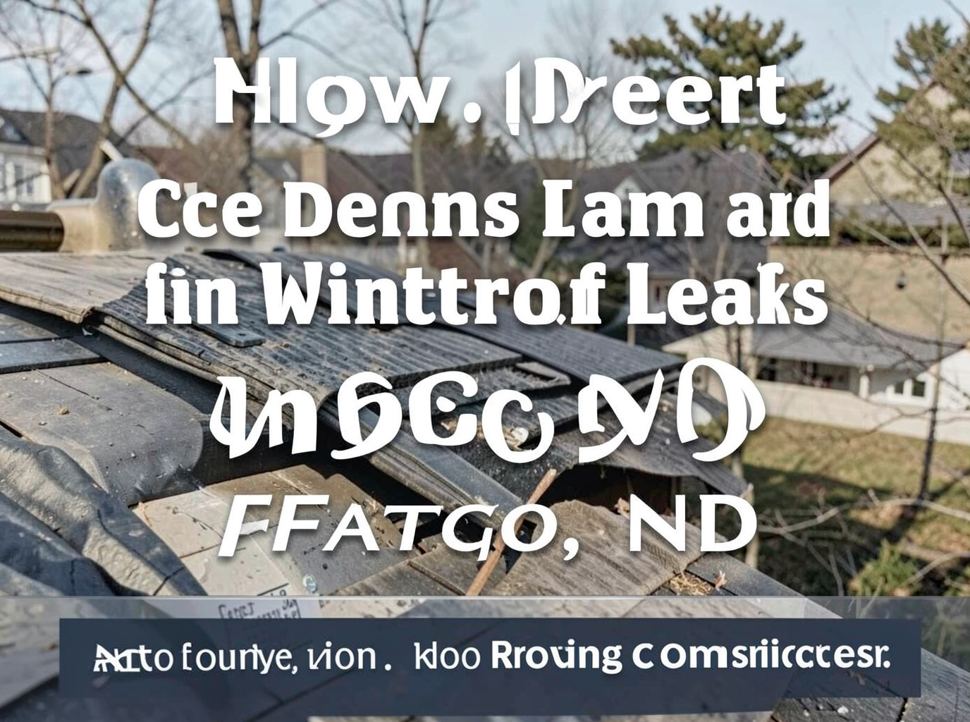How to Prevent Ice Dams and Winter Roof Leaks in Fargo, ND