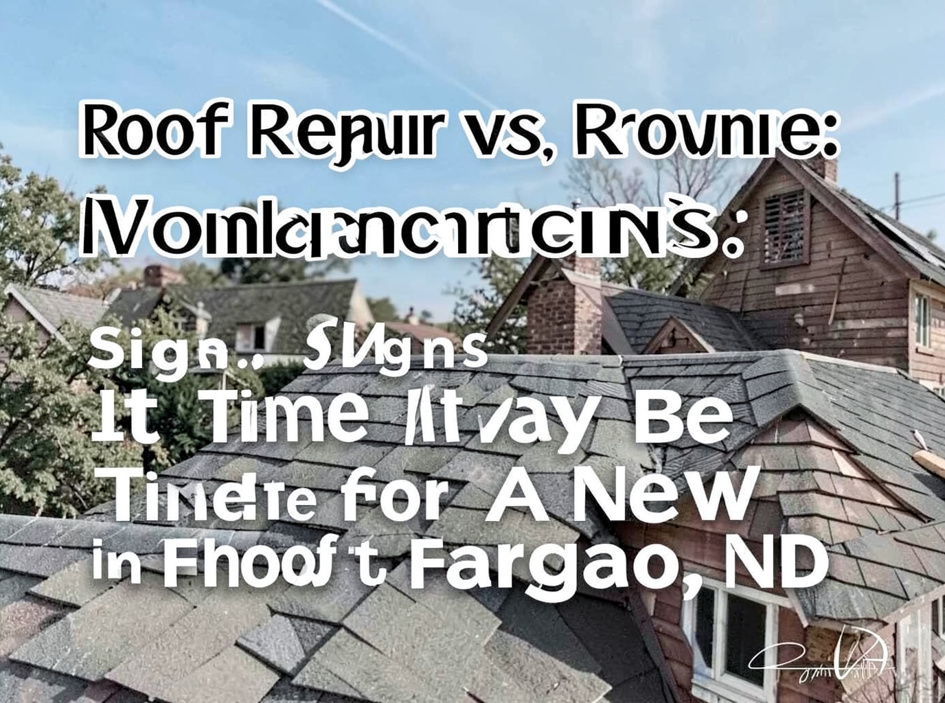 Roof Repair vs. Replacement: Signs It May Be Time for a New Roof in Fargo, ND